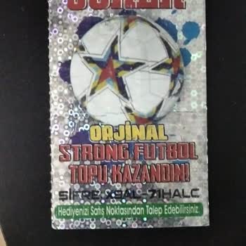 Diriliş Ticaret 3 Lü Hologram Kartta Kazandığım Futbol Topu