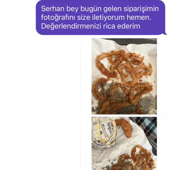 GetirYemek Soğan Halkası Adı Altında Gelen Şeyler