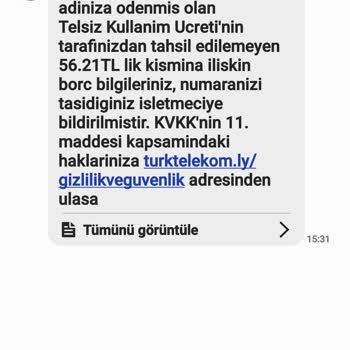 Bimcell Kalan Bakiye İadesi