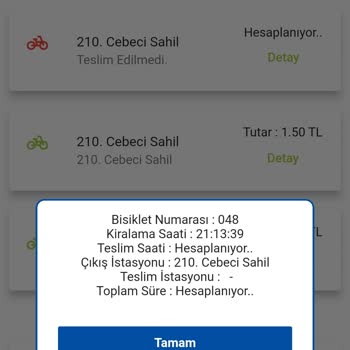 Kobis'ten Kiralanan Bisiklet Teslim Edilmemiş Görünüyor