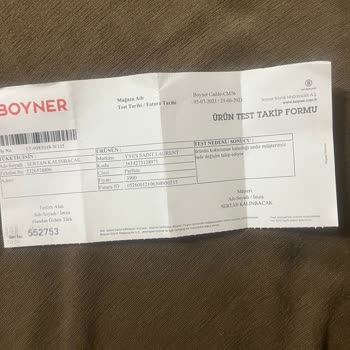 Boyner EDP Parfüm 1 Saat Kalıcılık