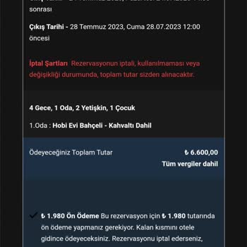 Otelz Rezervasyon Yaptık Gidemedik