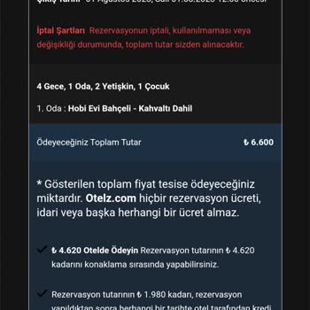Otelz Rezervasyon Yaptık Gidemedik