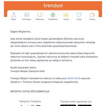 Trendyol'un İade Mağduriyeti