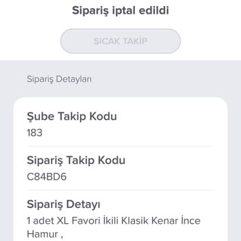 Domino's Pizza Siparişimin Benim Haberim Olmadan İptal Edilmesi