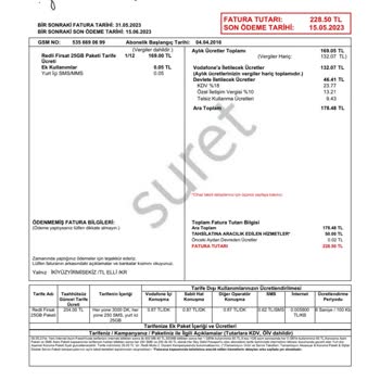 Vodafone Fatura Göndermedi Fatura Bekliyorum