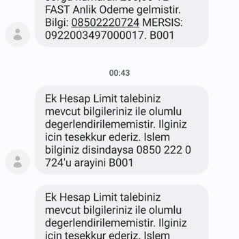 VakıfBank Hakkım Olan Sarı Limitimi Güncellemiyor