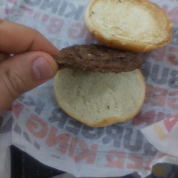 Burger King Ekmek İçinde Ürün Yok