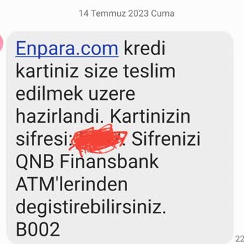 QNB Finansbank Enpara Kart Ve Kredi Kartından İzinsiz Alışveriş Yapılması