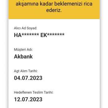 Akbank 22 Günde Teslim Edilemeyen Kart