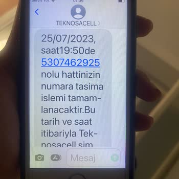 Teknocell Hattına Geçiş