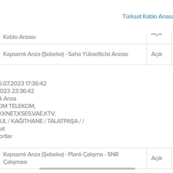 Kablo Net Bitmek Bilmeyen Genel Arıza