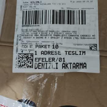Sürat Kargo Eksik Ürün Gönderdi