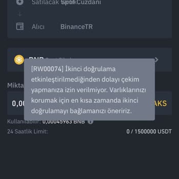 Binance Transfer Yapamıyorum Rw00074 Hata Kodu Veriyor