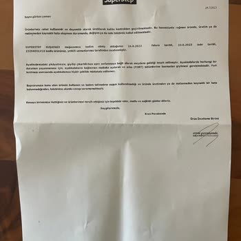 Skechers SuperStep Mağazası Sorunlu Yanlış Üretim Olan Ayakkabı