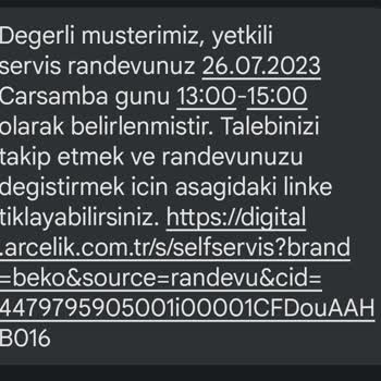 Beko Yetkili Servis Umursamazlığı