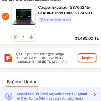 Aras Kargo 26000 TL'ye Aldığım Bilgisayara Sayenizde 32000 TL Ödedim