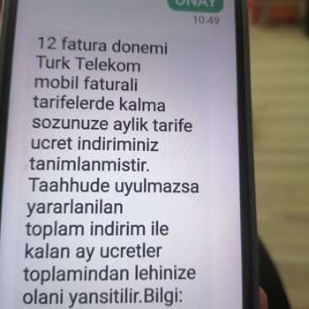 Türk Telekom Yanlış Bilgi Ve Yüksek Fatura