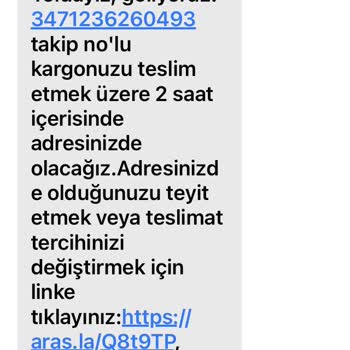 Aras Kargo Adrese Gelmiyorlar Ve Telefonlarını Da Açmıyorlar