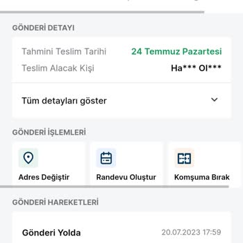 Siparişlerin Gelmemesi, Bir De İsme Bak Trendyol Express
