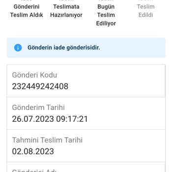 Sendeo Kargo Firmasının Teslimat Sıkıntısı.