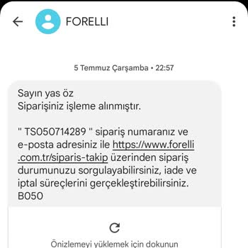 Forelli Ayakkabı İade Ücreti Yapılmadı