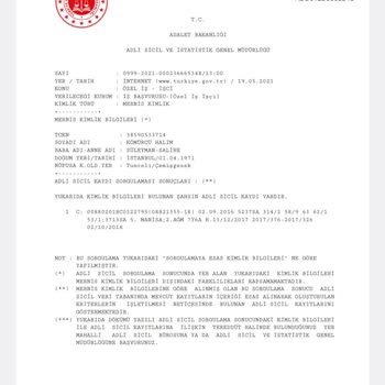 İBB - İstanbul Büyükşehir Belediyesi 53/1 Madde Şoför Kartı