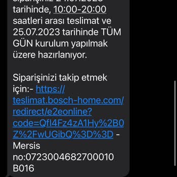 Bosch Çamaşır Makinesi Nakliye Ve Montaj Yapılmıyor