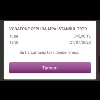 Vodafone Ek Paket İadesi