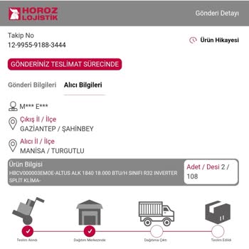 Vizyonsuz Firma Horoz Lojistik Teslimat Yapmıyor