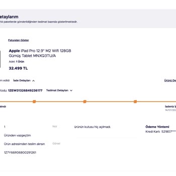 Teknosa'nın İade Almadığı Ürün