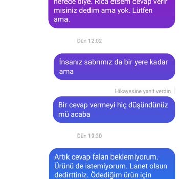 Durununbandanalari (Instagram) Sipariş Gecikmesi Ve İletişimsizlik A