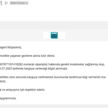 A101 Teslim Edilmeyen Koltuk!