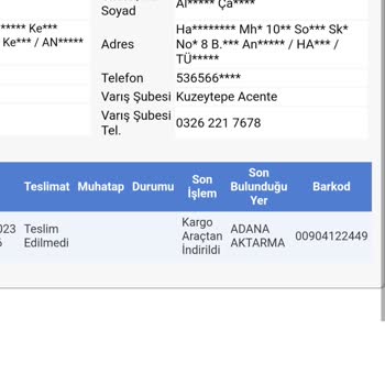 Sürat Kargo Kargo Gelmiyor 6GÜNDÜR