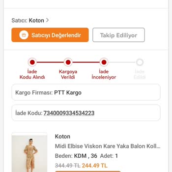 Trendyol Koton Tütsü İle İnceleme