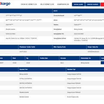 Sürat Kargo İstanbul Bereç Şubesi Kaybolan Kargo