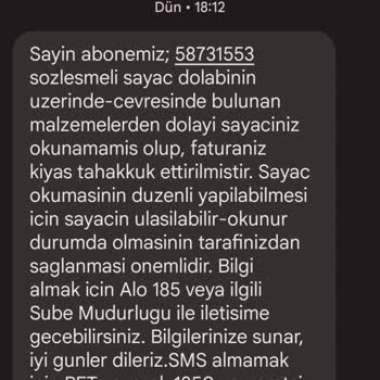 İSKİ Kıyas Tahakkuk İle Haksız Fatura Kesmesi