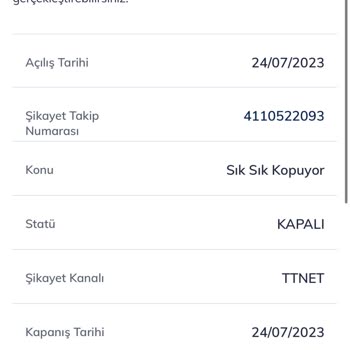 Türk Telekom Ev İnterneti Kesilmesi