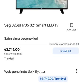 SEG Ürünleri Pişmanlıktır