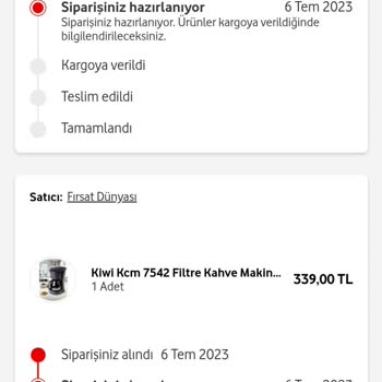 Vodafone Her Şey Yanımda Uygulaması Ürünleri Kargoya Vermiyor