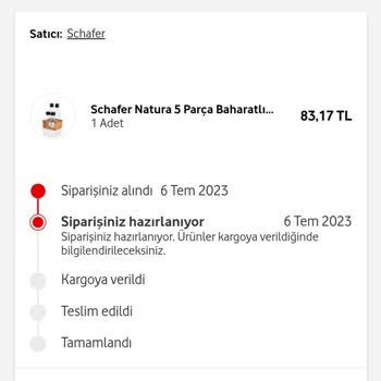 Vodafone Her Şey Yanımda Uygulaması Ürünleri Kargoya Vermiyor