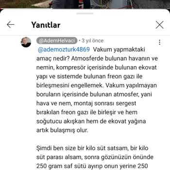 LG Uv Sirius Klima Vakum Yapılmama