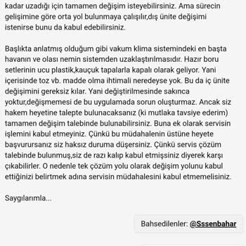 LG Uv Sirius Klima Vakum Yapılmama