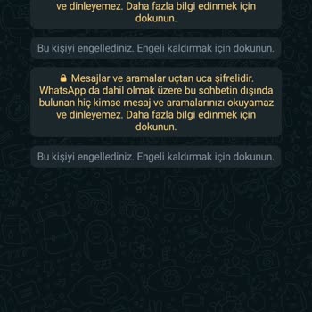 WhatsApp Tan Gelen Bilinmeyen Numara Mesajı
