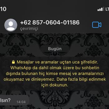 WhatsApp Yabancı Numaralar Tarafından Mesaj