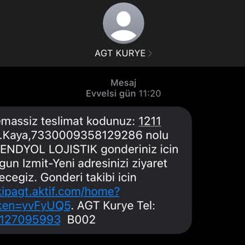 AGT Kurye (aynigunteslim.com) Teslim Edilmeyen Kargo
