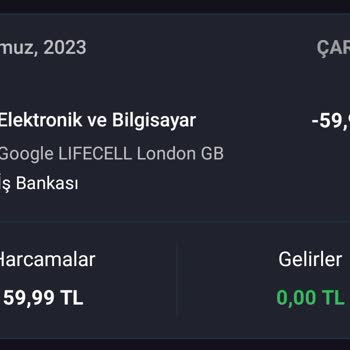 Google Lifecell London GB Adı Altında İzinsiz Paramı Çekti