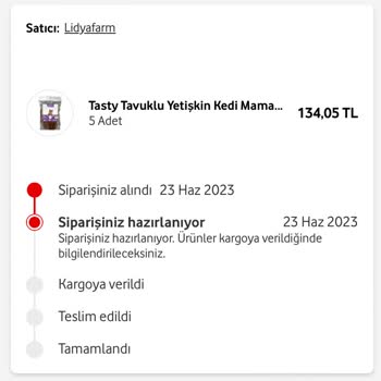 Vodafone Her Şey Yanımda Farmalidya Mağazası Siparişimi Göndermiyor