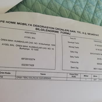 Tepe Home Teşhir Ürünü Teslim Sorunu