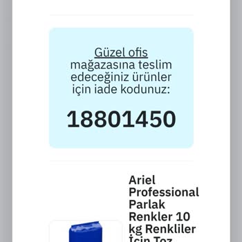 PttAVM Sahte Deterjan Satışı, Para İadesi.